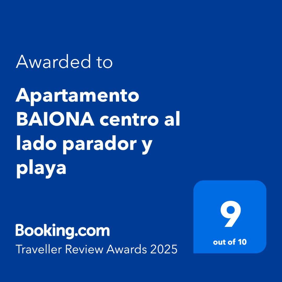 Apartamento Baiona Centro Al Lado Parador Y Playa Exterior photo